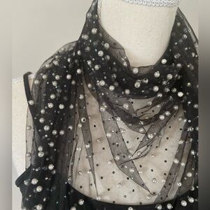 NWT BCBGeneration pearl and sparkle scarf